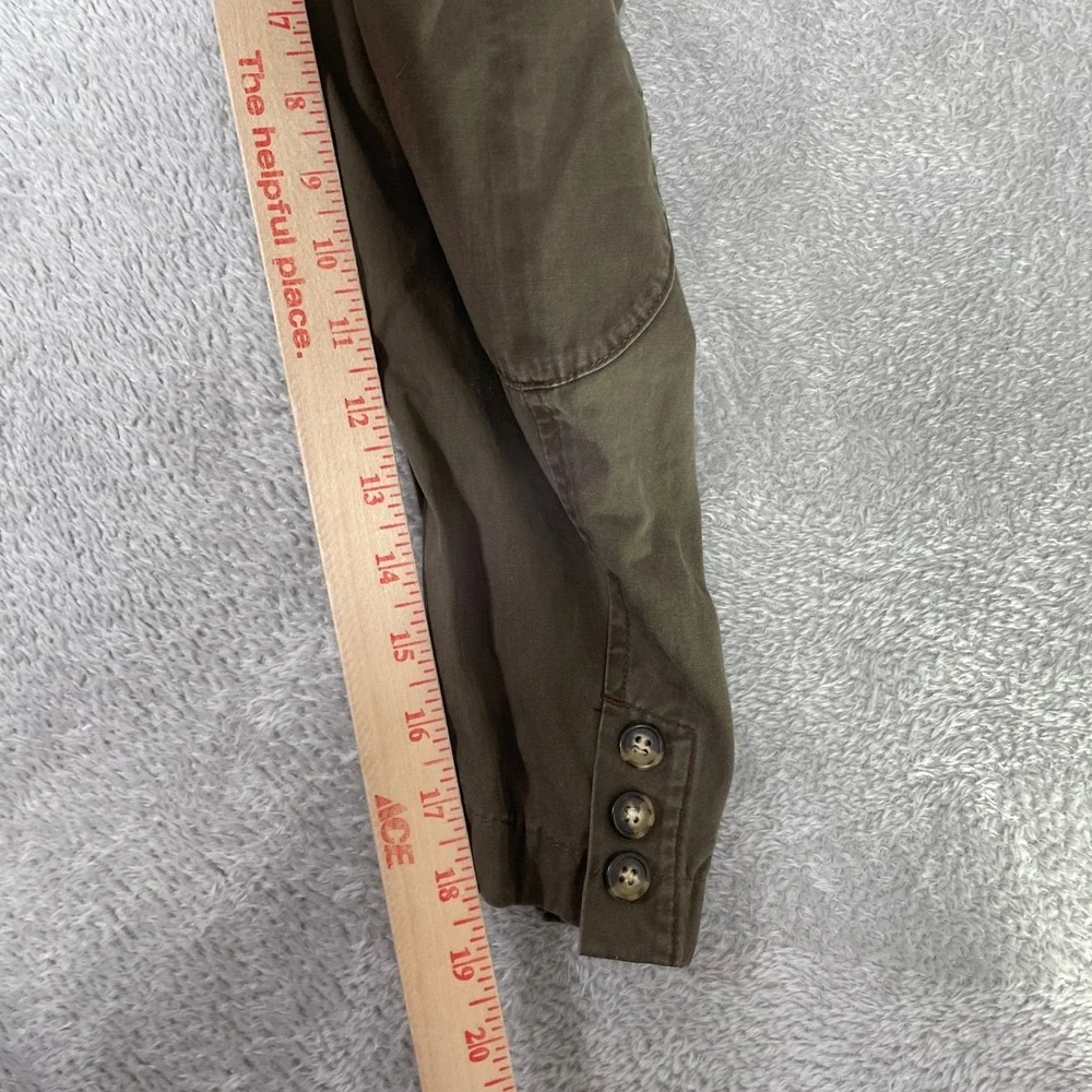 LL Bean Field‎ Jacket Mens 40 Brown Cotton Canvas Blazer Elbow Patch Workwear